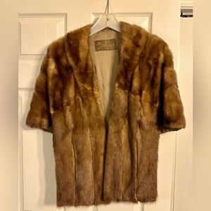 Vintage brown mink stole